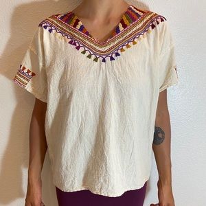 Bohemian Embroidered Mexican Tunic